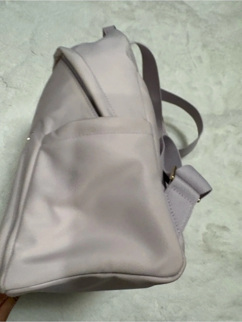 kate spade Pale Pink Nylon Mini Backpack with Gold Hardware